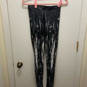 BlackMilk Monochrome Swirl Leggings